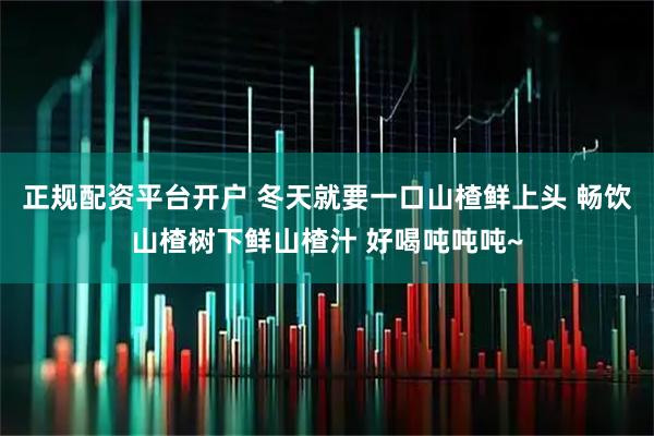 正规配资平台开户 冬天就要一口山楂鲜上头 畅饮山楂树下鲜山楂汁 好喝吨吨吨~