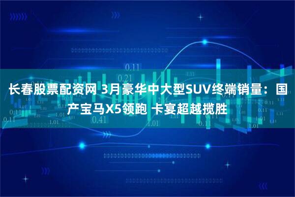 长春股票配资网 3月豪华中大型SUV终端销量：国产宝马X5领跑 卡宴超越揽胜